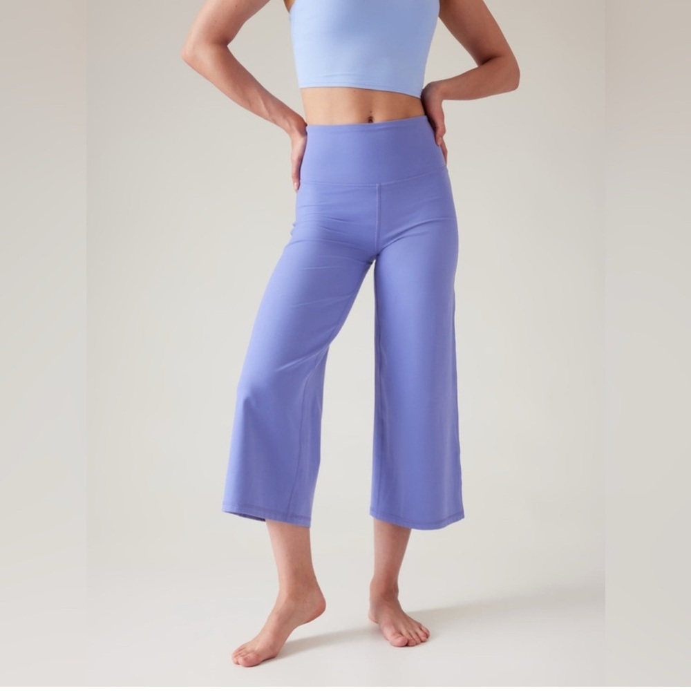 Athleta Elation Lavender Wide-Leg Crop Pants